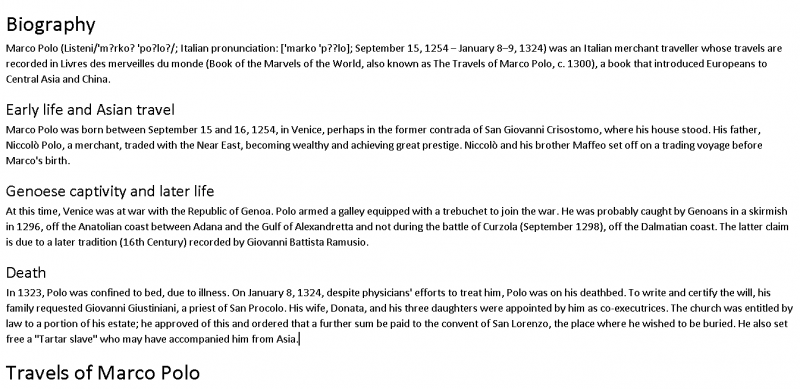 Figure 5. Text with Paragraph Spacing Applied