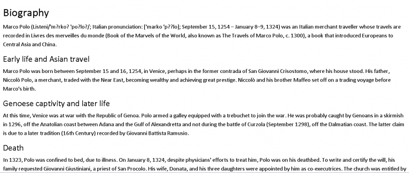 Figure 6. Text with Line Spacing Applied