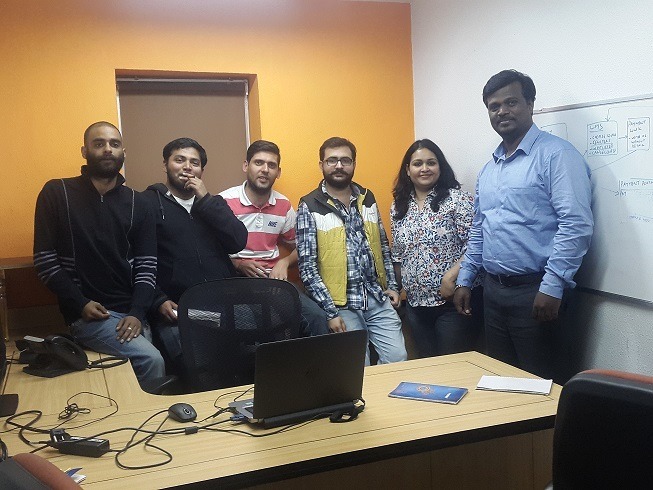 The Dedicated Team right before entering a call with the client for one of the working sessions this week.