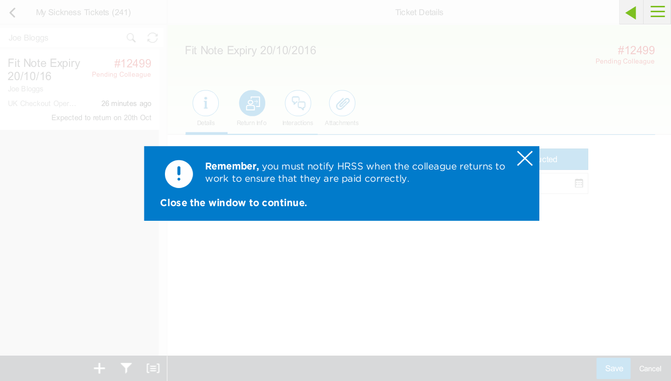 Example of using consequence to promote engagement
