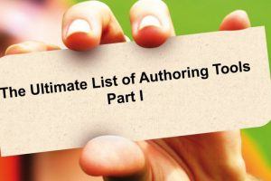 List of Authoring Tools: Part 1