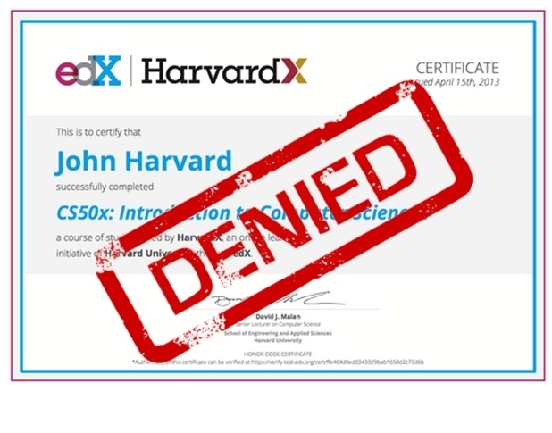 Edx Certificate Harvard