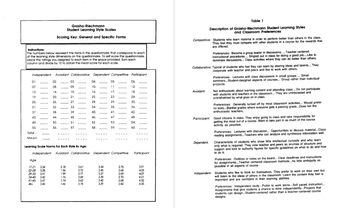 learning style essay
